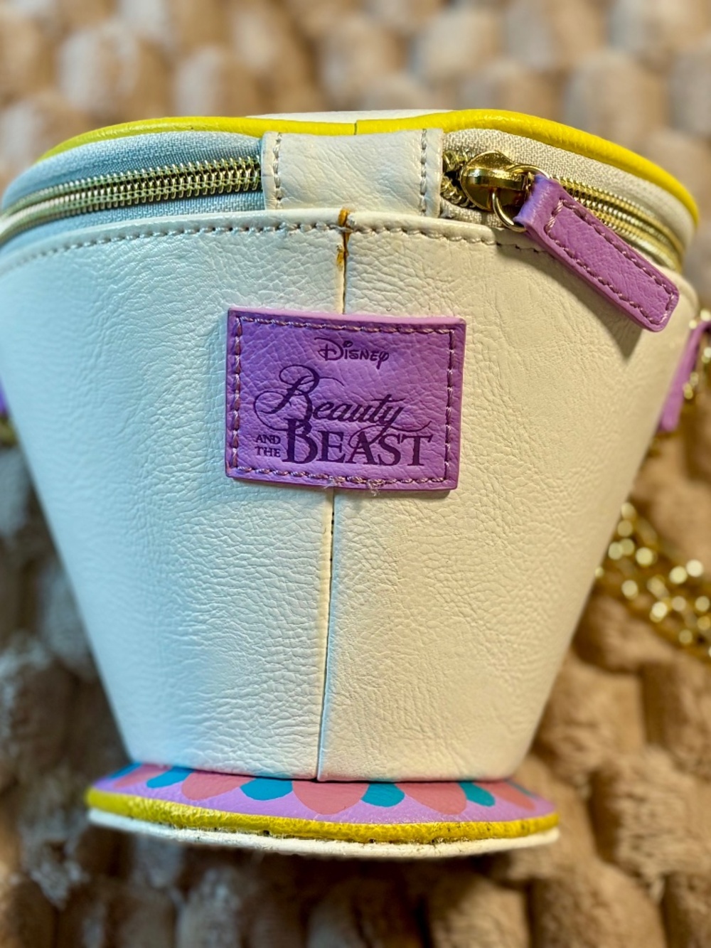 Loungefly Disney Beauty And The Beast Chip Crossbody Bag - Picture 5 of 6